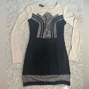 Bebe dress, XS, black, bodycon, mini